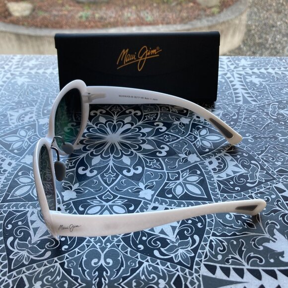 Maui Jim Nahiku MJ 436 05 White Pearl Frame POLARIZED Lens Sunglass Women's New - Picture 16 of 16